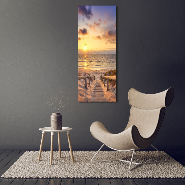 Large canvas wall art Path to the beach