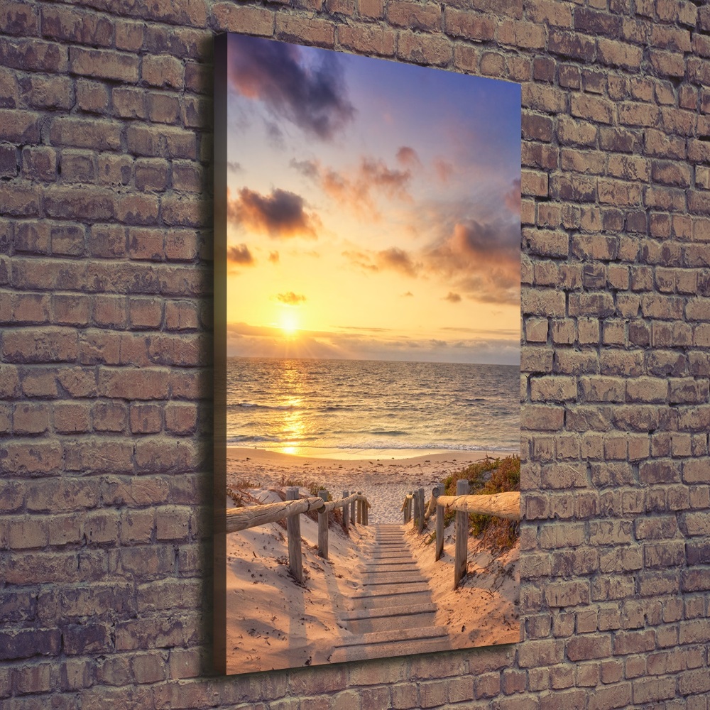 Large canvas wall art Path to the beach