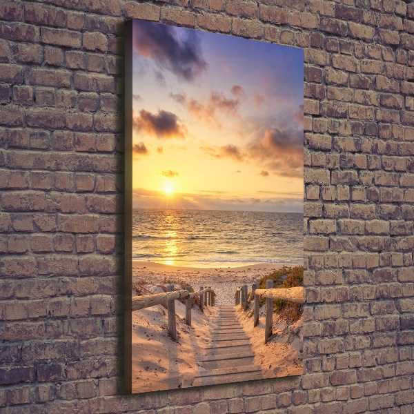 Large canvas wall art Path to the beach