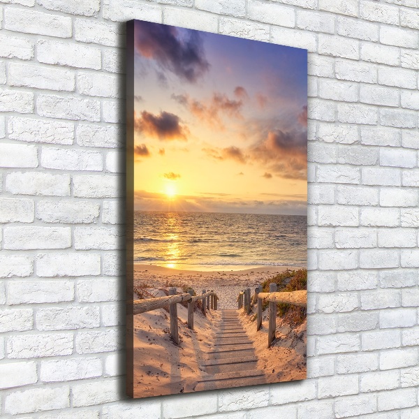 Large canvas wall art Path to the beach