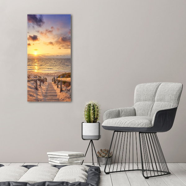 Large canvas wall art Path to the beach