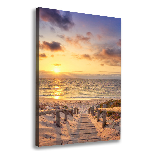 Large canvas wall art Path to the beach