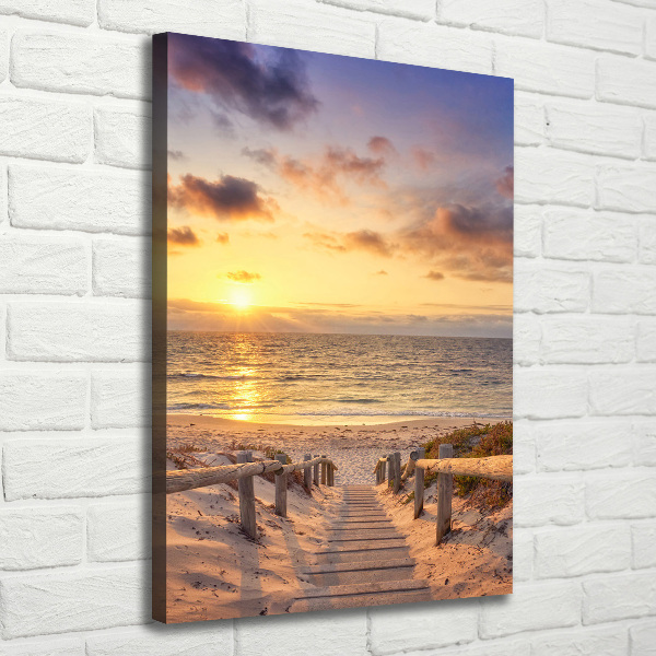 Large canvas wall art Path to the beach