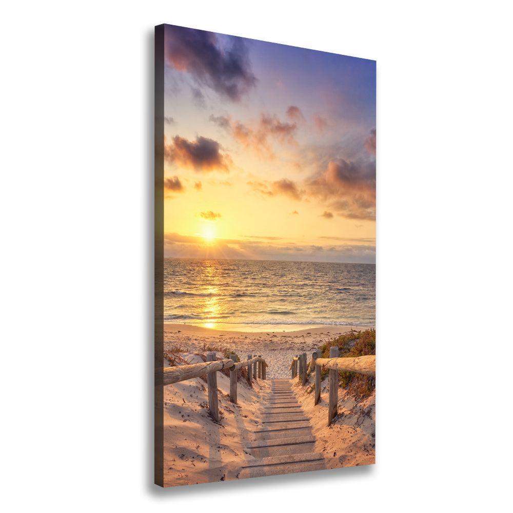 Large canvas wall art Path to the beach