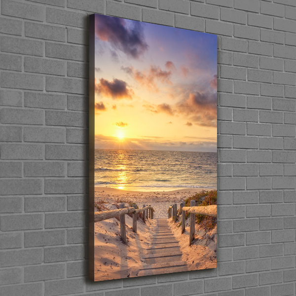 Large canvas wall art Path to the beach