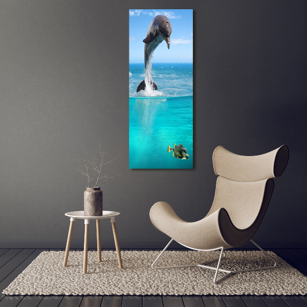 Large canvas wall art Underwater world