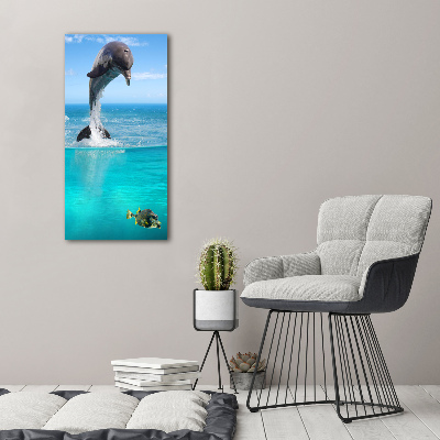 Large canvas wall art Underwater world