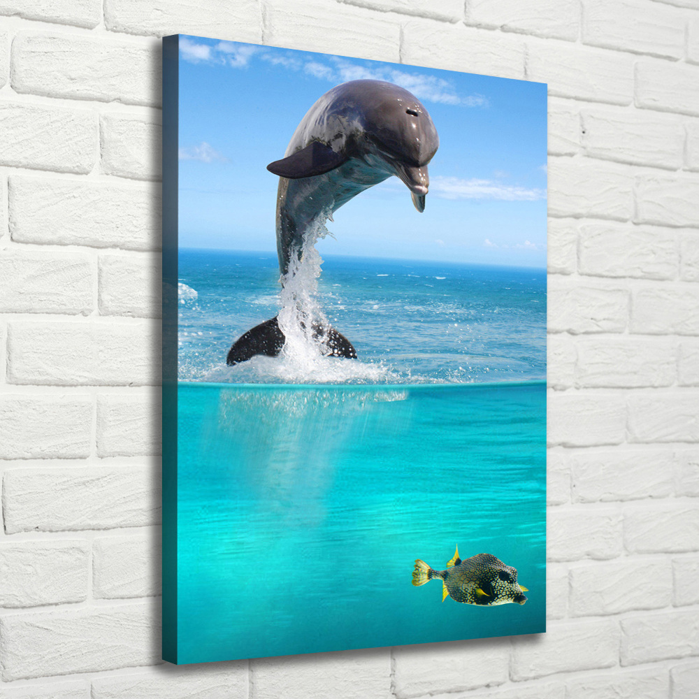 Large canvas wall art Underwater world