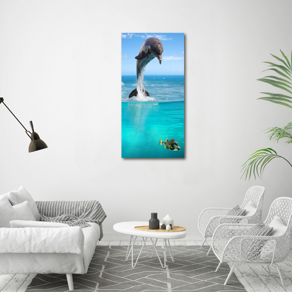 Large canvas wall art Underwater world