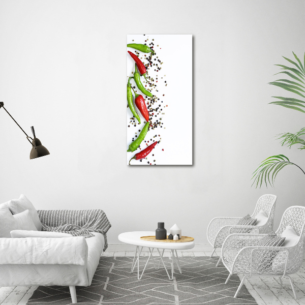 Canvas print Chilli peppers