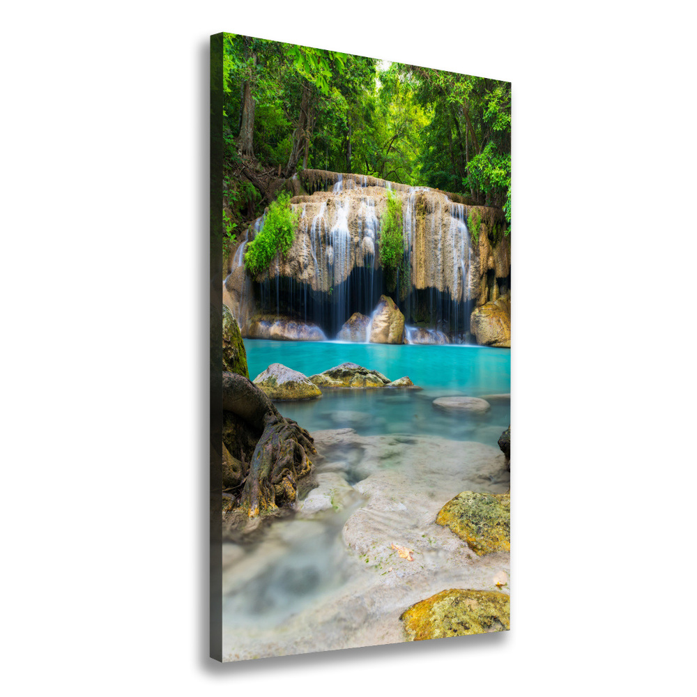 Canvas print Waterfall in the jungle