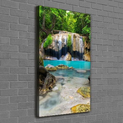 Canvas print Waterfall in the jungle