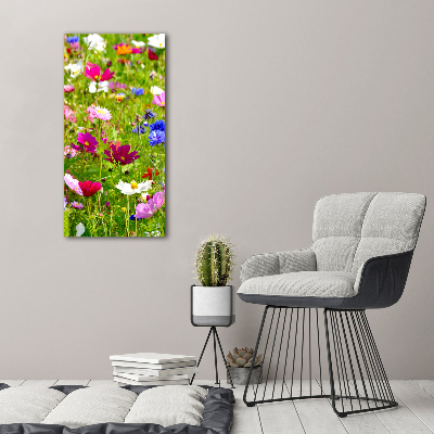 Canvas wall art Field flowers