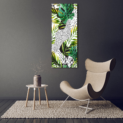 Canvas wall art Tropical leaves