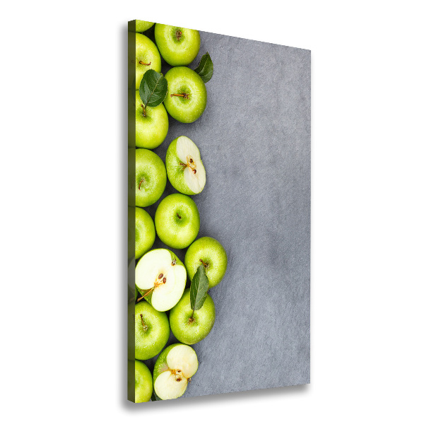 Wall art canvas large Green apples