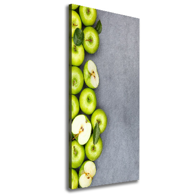 Wall art canvas large Green apples