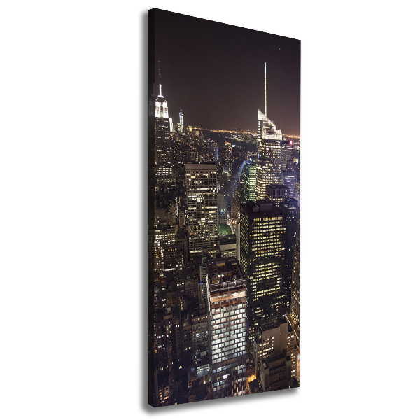 Canvas wall art New York at night