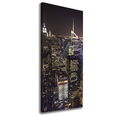 Canvas wall art New York at night