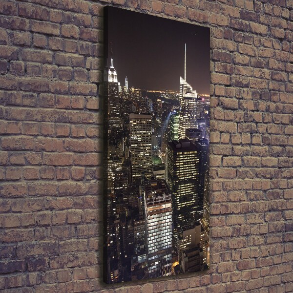 Canvas wall art New York at night