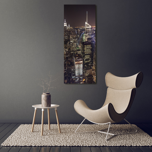 Canvas wall art New York at night