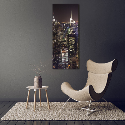 Canvas wall art New York at night