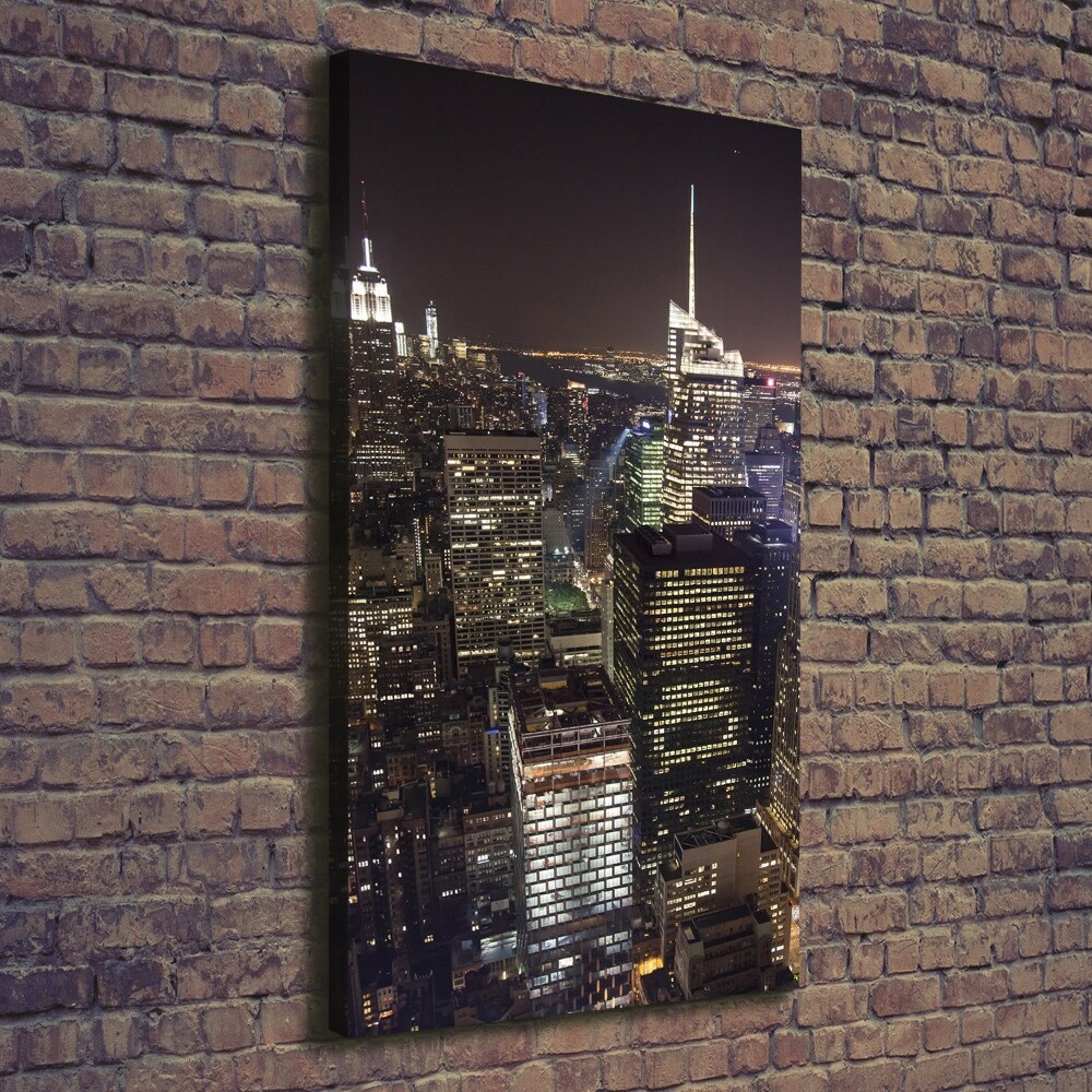 Canvas wall art New York at night