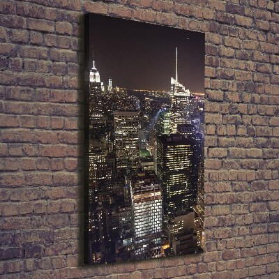 Canvas wall art New York at night