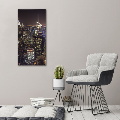 Canvas wall art New York at night