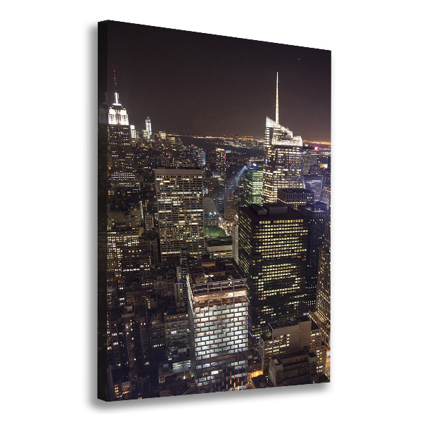 Canvas wall art New York at night