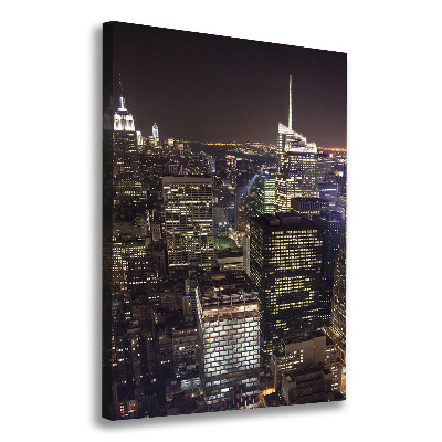 Canvas wall art New York at night