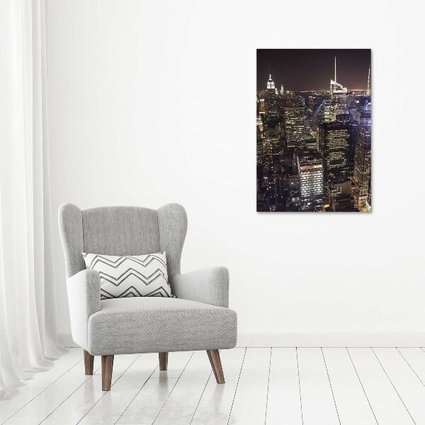 Canvas wall art New York at night