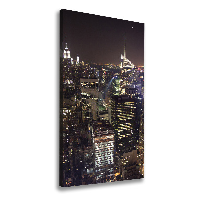 Canvas wall art New York at night