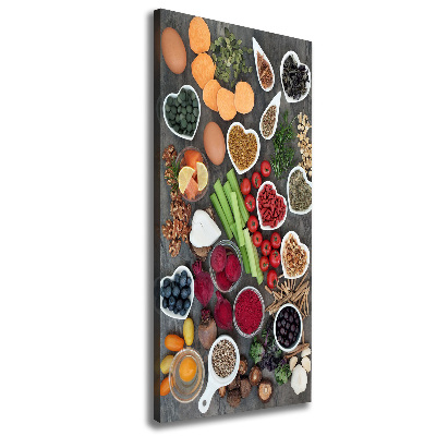 Large canvas wall art Healthy food