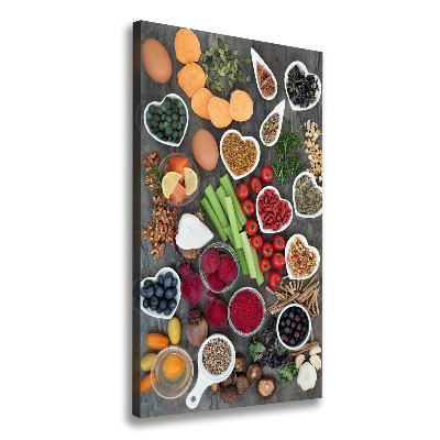 Large canvas wall art Healthy food