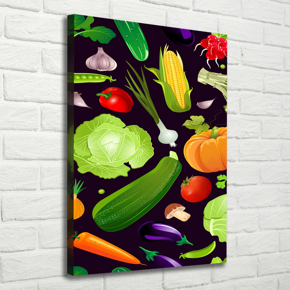 Picture canvas print Vegetables