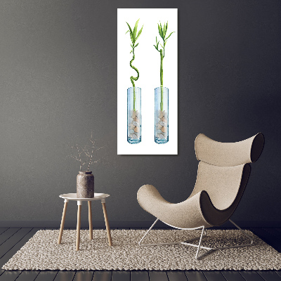 Large canvas wall art Bamboo in a pot