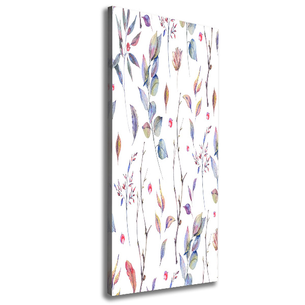 Canvas wall art Eucalyptus leaves