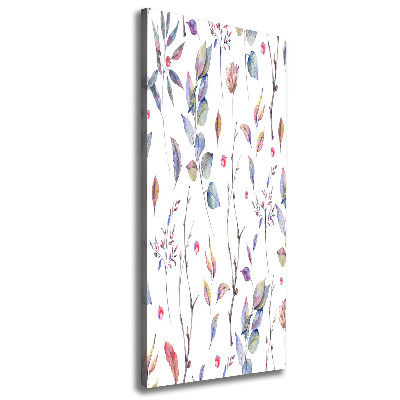 Canvas wall art Eucalyptus leaves