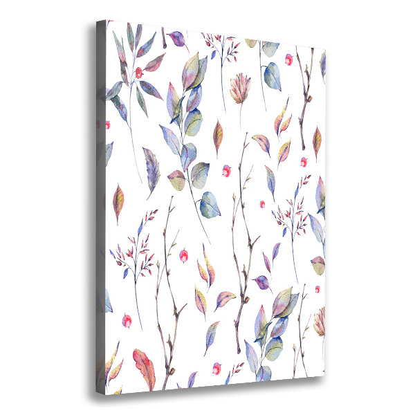 Canvas wall art Eucalyptus leaves