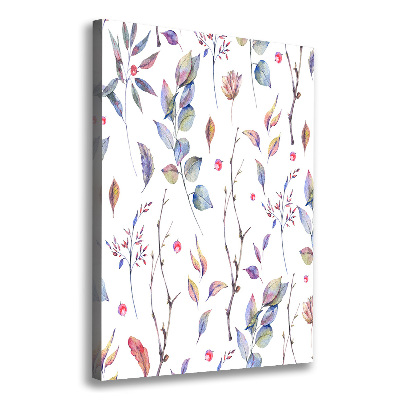 Canvas wall art Eucalyptus leaves