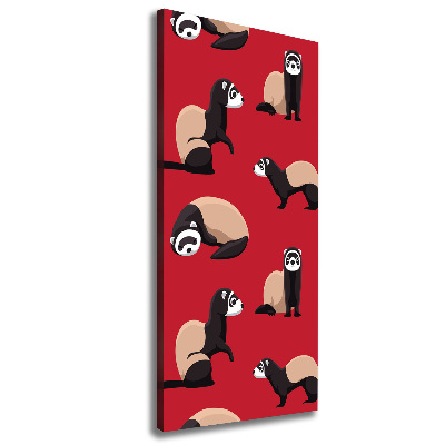 Canvas wall art Ferret