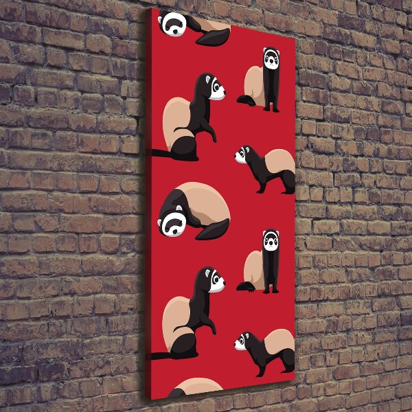 Canvas wall art Ferret