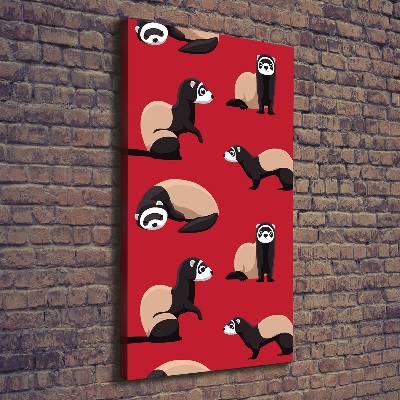 Canvas wall art Ferret