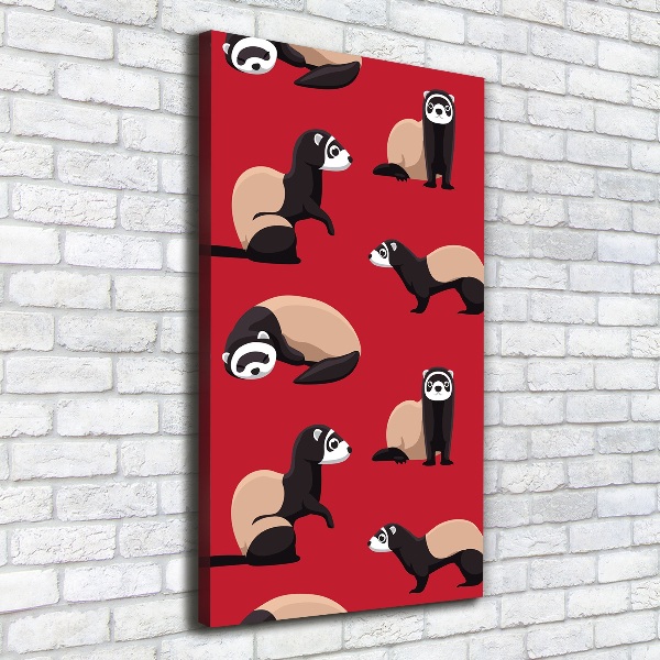 Canvas wall art Ferret