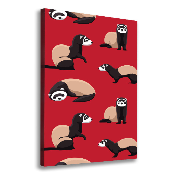 Canvas wall art Ferret