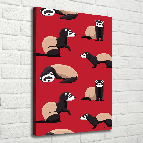 Canvas wall art Ferret