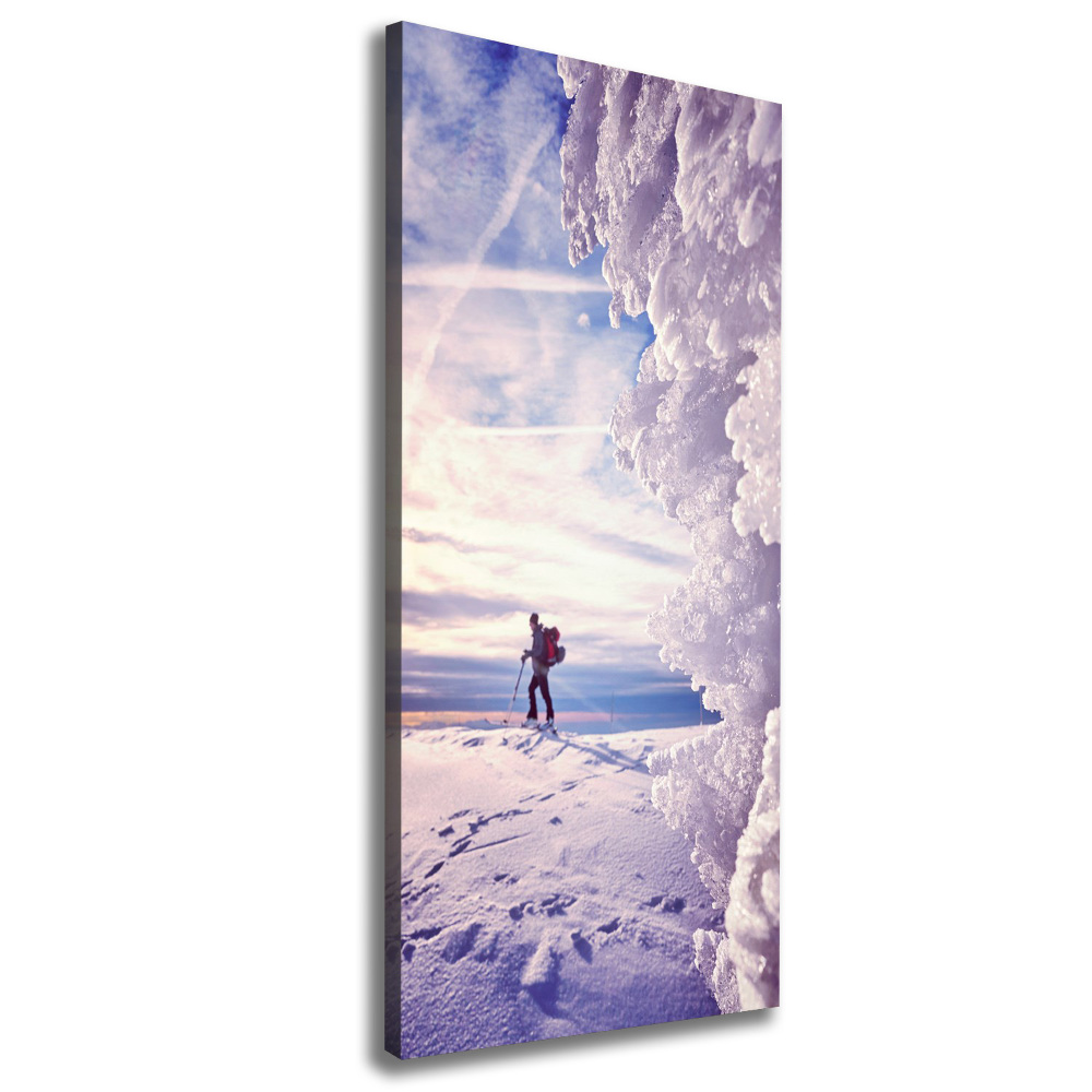 Large canvas wall art Skier