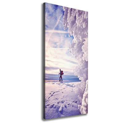 Large canvas wall art Skier