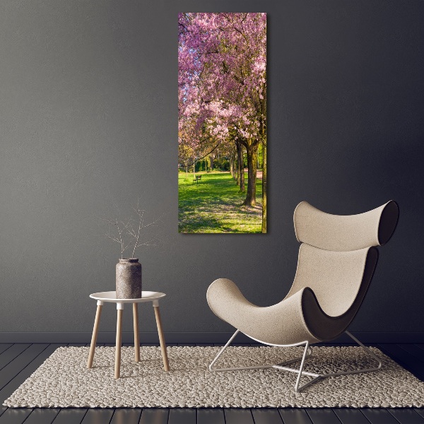 Canvas wall art Cherry trees