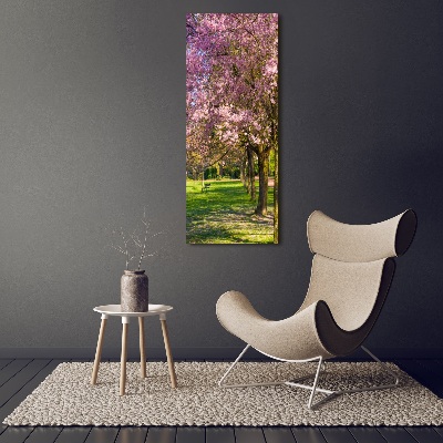 Canvas wall art Cherry trees